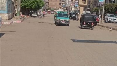 رفع الإشغالات والباعة الجائلين من شوارع سمالوط بالمنيا