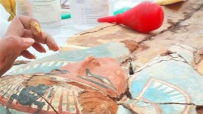 بعدما عانت من التفحم.. ننشر تفاصيل ترميم مومياء المخزن المتحفي بكوم أوشيم