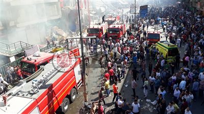 الحماية المدنية: السيطرة على حريق الموسكي وجاري الوقوف على أسبابه (صور)