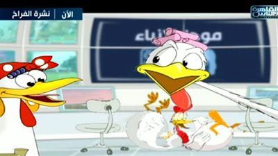 نشرة أخبار “الفراخ” على شاشة القاهرة والناس تسخر من وزير التعليم العالي “فيديو”