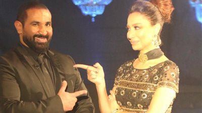 الظهور الأول لـ أحمد سعد بعد طلاق سمية الخشاب مع بسمة وهبة في شيخ الحارة .. صورة