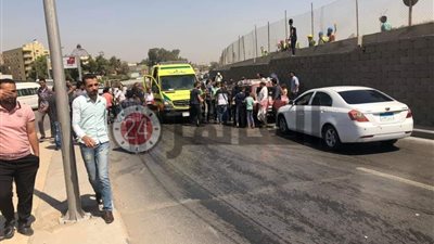انتقال فريق من مباحث الجيزة لموقع حادث المتحف المصري الكبير (فيديو وصور)