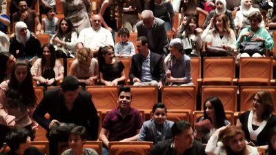 بشار الأسد وزوجته يحضران حفل تخرج لطلاب دار الأوبرا فى دمشق (فيديو وصور)