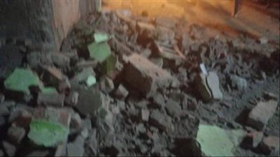 انهيار جزء من عقار بشارع 10 بدمنهور دون خسائر بشرية