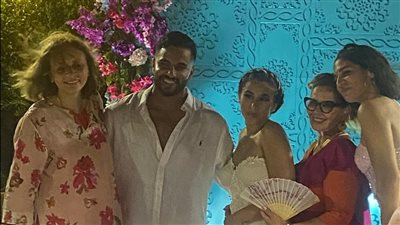 أول صور من حفل خطوبة نجل محمد فؤاد في الساحل 