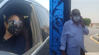 شيرين والسبكي أول الحاضرين إلى مسجد المشير طنطاوي لتشييع جثمان دلال عبد العزيز