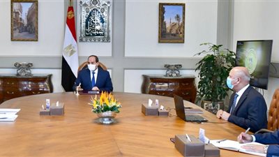 السيسي يستعرض مع مدبولي والوزير الموقف التنفيذي لمشروعات النقل 