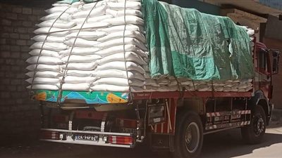 مصادرة 25 طن سكر تمويني في المنيا