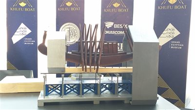 الصور الأولى لمجسم مركب خوفو في المتحف المصري الكبير