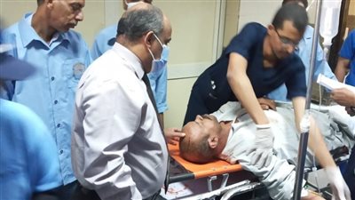 إصابة 10 أشخاص في حادث انقلاب ميكروباص بأسوان