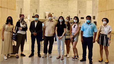 المتحف القومي للحضارة المصرية يستقبل وفدًا إعلاميًا روسيًا (صور)