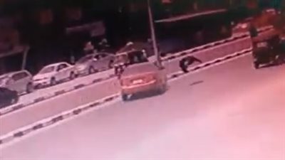 إصابة سيدة في حادث سير بشبرا الخيمة «فيديو»