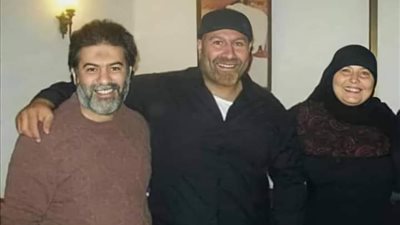 أحدث ظهور للفنانة المعتزل نسرين برفقة زوجها محسن محيي الدين