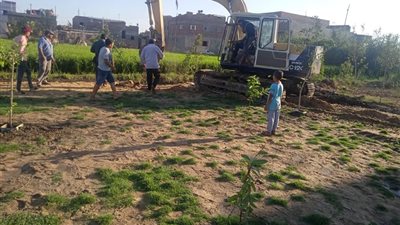 إزالة تعدي على 750 مترًا أملاك دولة بإحدي قرية كفر الشيخ 