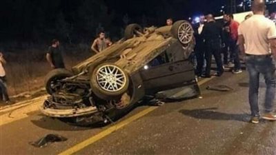 إصابة 6 أشخاص في حادث مروري أعلى الطريق الدائري بـ مدينة السلام