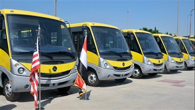 أمريكا تُسلم 20 حافلة جديدة إلى محافظة شمال سيناء بقيمة 1.8 مليون دولار │ صور 