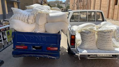 ضبط 2 طن دقيق مدعم قبل بيعه في السوق السوداء بالفيوم | صور