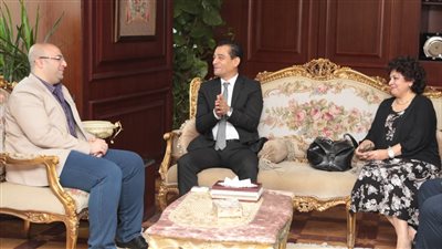 هشام عطوة يلتقي محافظ بنى سويف لبحث التعاون الثقافي