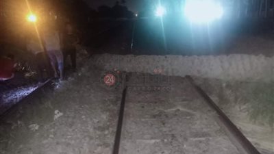 عودة حركة قطارات الصعيد إلى طبيعتها بعد إزالة العطل بقرية المرازيق 