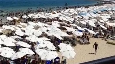 شواطئ الإسكندرية كاملة العدد بسبب رحلات اليوم الواحد في إجازة الجمعة