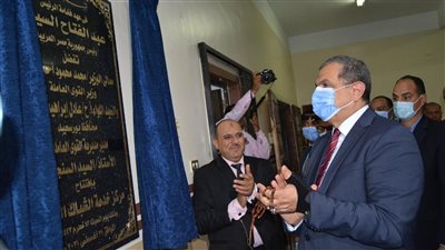 سعفان يفتتح مركز خدمة الشباك الواحد ومعمل اللغات التعليمي ببورسعيد | صور 