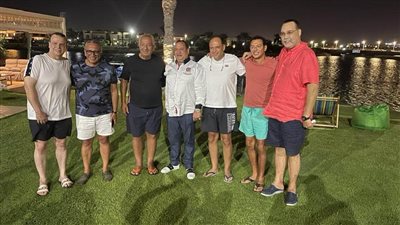 صبري نخنوخ يظهر بصحبة عمرو الجنايني وكامل أبوعلي| صورة