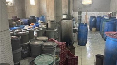 ضبط 8 أطنان مخللات فاسدة داخل مصنع في الإسكندرية 