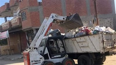 رفع 5 آلاف طن قمامة وإزالة 450 حالة إشغال متنوعة بالفيوم|صور