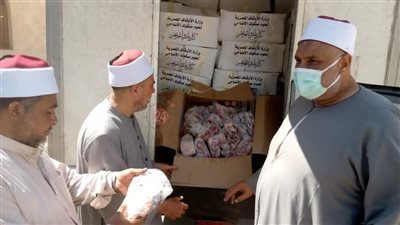 أوقاف الإسماعيلية توزع 18 طن لحوم أضاحي على الأسر الأكثر احتياجًا │ صور