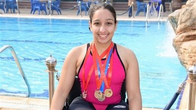 الأولمبية تشيد بتحقيق أية أيمن برونزية بطولة العالم للسباحة البارالمبية للكبار 