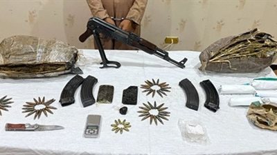 هيروين وأفيون وحشيش.. سقوط عنصر إجرامي بحوزته مواد مخدرة في الجيزة
