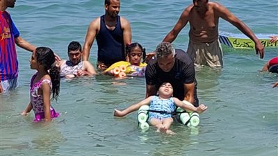استقبال 4100 من ذوي الهمم والمسنين والمرضى بالمجان بشواطئ الإسكندرية