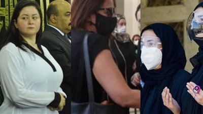 آخرهن ابنة حمدي الكنيسي.. بنات مشاهير وفنانين استقبلن الحضور في عزاء آبائهن