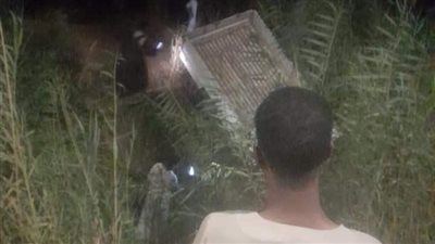 إصابة 9 أشخاص في انقلاب سيارة ميكروباص بترعة في سوهاج