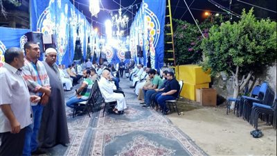 بدء عزاء نجل شقيق الشيخ أبو العينين شعيشع بكفر الشيخ | صور 