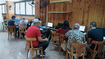 إقبال كبير على مكاتب التنسيق بجامعة المنصورة