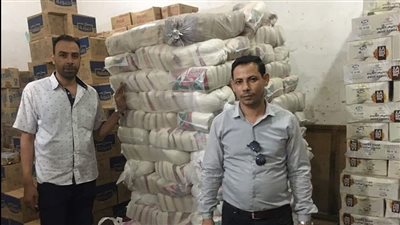 ضبط نصف طن سكر تموينى قبل بيعها في السوق السوداء بالبحيرة