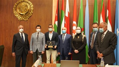 أبوالغيط يكرم أبناء الأكاديمية العربية للعلوم والتكنولوجيا الحائزين على ميداليات أوليمبية بطوكيو 