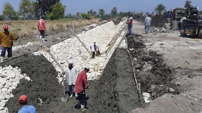 لتوفير المياه.. ري القليوبية: تبطين 5 مساقي بتكلفة 8 مليون جنيه 