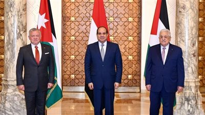 كواليس القمة الثلاثية بين السيسي ونظيره الفلسطيني وملك الأردن.. وإجراءات إسرائيل لتقويض حل الدولتين