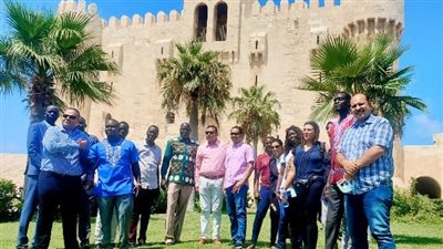 قلعة قايتباي بالإسكندرية تستقبل وفدًا قضائيًا من جنوب السودان │ صور