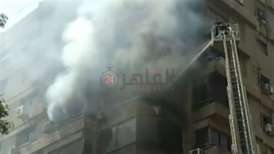 اندلاع حريق بشقة سكنية بالمهندسين | صور