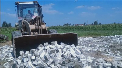 رفع 448 إشغال طريق وإزالة 5 حالات تعدٍ على الأراضي الزراعية بالبحيرة