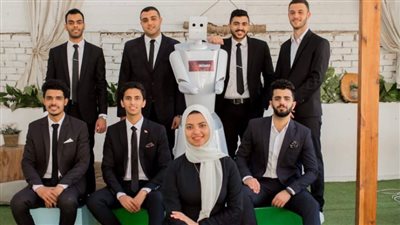 «BioMix».. روبوت طلاب هندسة المنصورة للوقاية من كورونا | صور