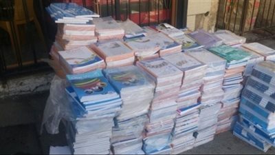 ضبط 19 ألف كتاب دراسي دون تصريح داخل مكتبة بالأزبكية