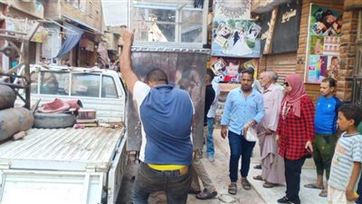 تحرير 39 محضر إشغال طريق بحملة مكبرة بشوارع الخانكة في القليوبية