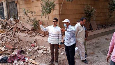 رئيس حي غرب شبرا الخيمة: إزالة 4 منازل مجاورة لعقار شبرا المنهار 