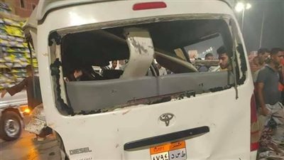 إصابة 9 أشخاص في انقلاب ميكروباص بالحامول بكفر الشيخ 