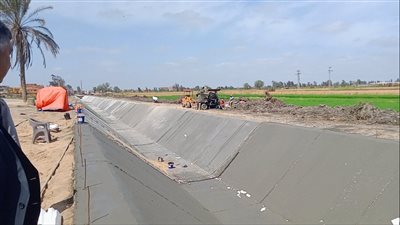 الانتهاء من تبطين 105 كم من ترع كفر الشيخ | صور