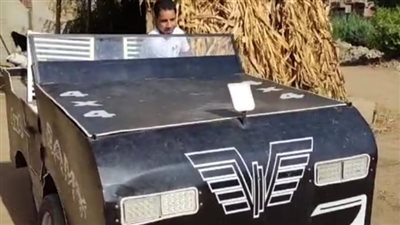 سامي ss.. طالب بـ المنوفية يخترع أول سيارة تعمل بالهواء